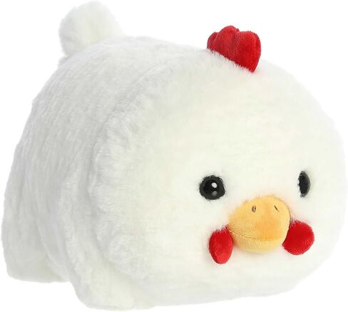 Aurora® Adorable Spudsters™ Claire Chicken™ Stuffed Animal - Round Shape Makes for Comforting Cuddles - Perfect for Kids All Ages and Animal Loving Adults - White 10.5 Inches in Saudi Arabia