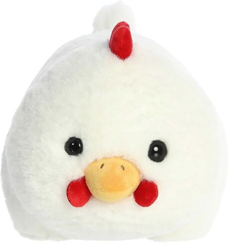 Aurora® Adorable Spudsters™ Claire Chicken™ Stuffed Animal - Round Shape Makes for Comforting Cuddles - Perfect for Kids All Ages and Animal Loving Adults - White 10.5 Inches in Saudi Arabia