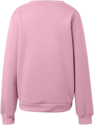 V Neck Sweatshirt Women with Pocket No Hood Comfy Soft Fall Winter Outfits Lounge Long Sleeve Casual Pullover Top in Saudi Arabia