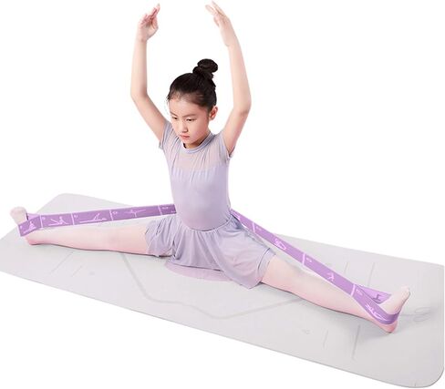 Adjustable Stretch Strap for Kids, 8-Loop Elastic Resistance Band for Children Gymnastics, Ballet Dance, Yoga, Stuff，Pilates & Flexibility Training, Home Exercise Equipment for Girls in Saudi Arabia