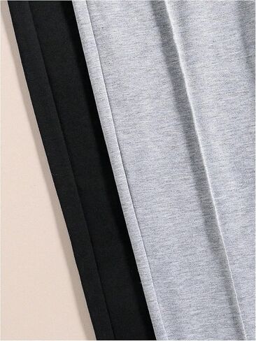 Girl's Seaming Straight Leg Track Pants Bowknot Elastic Waist Long Pants 2 Packs in Saudi Arabia