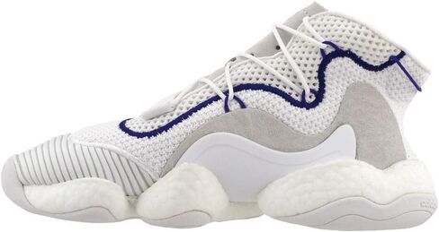 adidas Men's Crazy Byw High Top Sneakers, White/White, 13 in Saudi Arabia