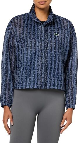 Lacoste womens Lightweight Crocodile Print Tennis Jacket in Saudi Arabia