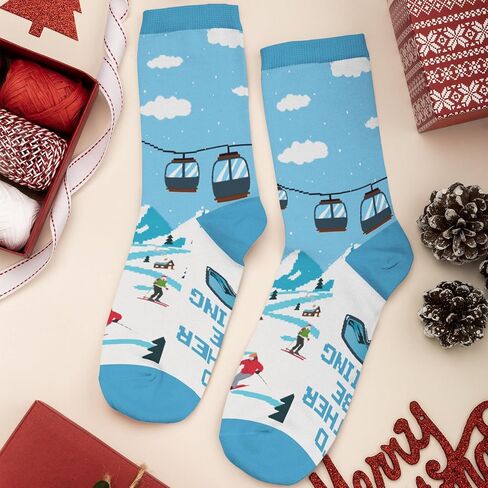 FOURSTUFF Ski, Cycling, Basketball, Golf, Pickleball, Softball, Volleyball, Wrestling, Soccer - Sports Socks for Women Men in Saudi Arabia