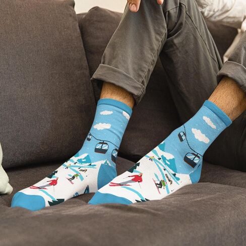 FOURSTUFF Ski, Cycling, Basketball, Golf, Pickleball, Softball, Volleyball, Wrestling, Soccer - Sports Socks for Women Men in Saudi Arabia