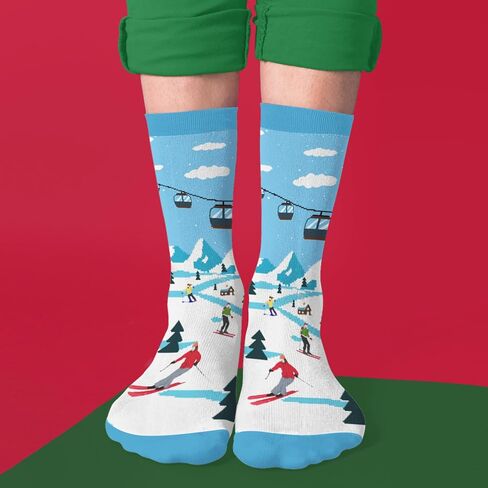 FOURSTUFF Ski, Cycling, Basketball, Golf, Pickleball, Softball, Volleyball, Wrestling, Soccer - Sports Socks for Women Men in Saudi Arabia