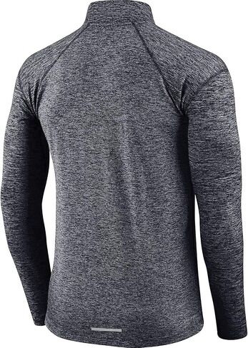 Nike Men's Dri-Fit Element Running Top-Black/Carbon Heather-Medium in Saudi Arabia