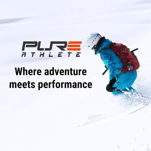 جوارب التزلج على الجليد من Pure Athlete Alpaca - جوارب شتوية مبطنة بصوف الألبكة أصلية مصنوعة في الولايات المتحدة الأمريكية للرجال والنساء in Saudi Arabia