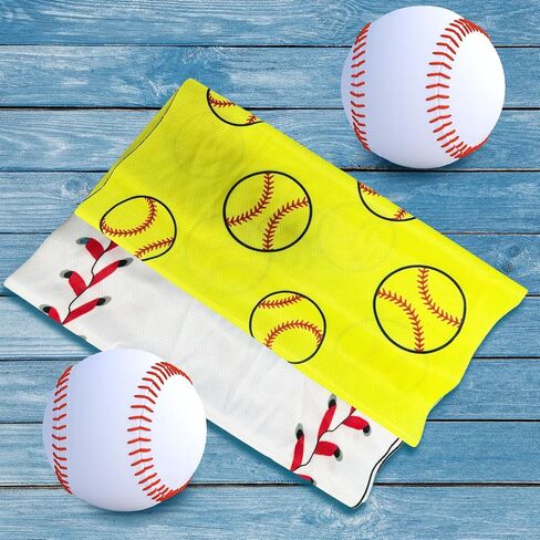 OPSO Football Cooling Towel Set, 40 x 12 inches, 12 Pack, Microfiber Sports Towels for Baseball, Soccer, Golf LCE Towel Microfiber Sports Towels for Player (Football 3) in Kuwait