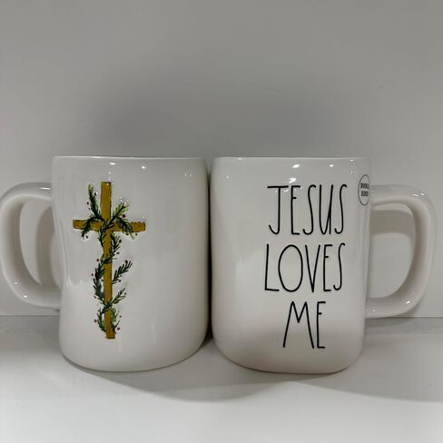 كوب Rae Dunn JESUS ​​LOVES ME - سيراميك - in Kuwait