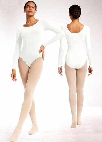 Ballet Leotards for Women Black Leo with Tights for Dance Adult Teenage S-XXL Gymnastic Dancewear in Saudi Arabia