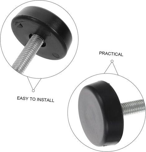 Milisten 4pcs Adjustable Treadmill Feet Replacement Screws for Home Fitness Equipment Mounting Bolts Firm Base Non- Design for Enhanced Stability in Saudi Arabia