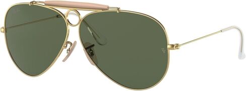 Ray-Ban RB3138 Sunglasses Bundle: RB 3138 SHOOTER W3401 Shooter Arista G-15 Green and Universal Anti-slip Silicone Leash in Kuwait