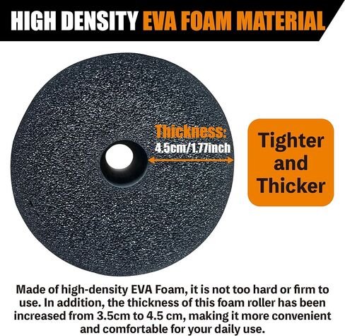 4 قطع من أسطوانة الوسادة الإسفنجية، وسادة بديلة من الفوم لتمديد الساق وطاولة انعكاس مقعد الوزن ومعدات التمارين الرياضية المنزلية، مناسبة لقضيب 1 بوصة (7.87 بوصة طول × 4.72 بوصة عرض × 1.18 بوصة معرف) in Kuwait