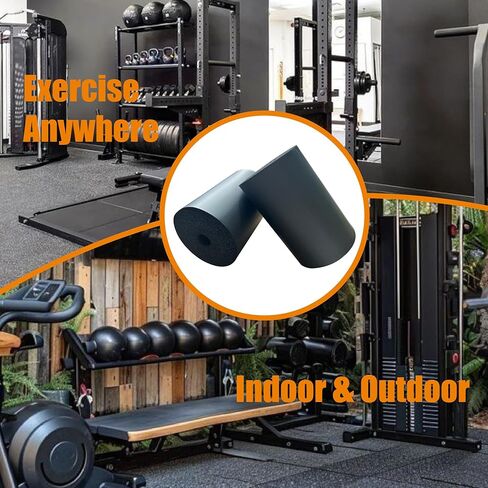 4 قطع من أسطوانة الوسادة الإسفنجية، وسادة بديلة من الفوم لتمديد الساق وطاولة انعكاس مقعد الوزن ومعدات التمارين الرياضية المنزلية، مناسبة لقضيب 1 بوصة (7.87 بوصة طول × 4.72 بوصة عرض × 1.18 بوصة معرف) in Kuwait