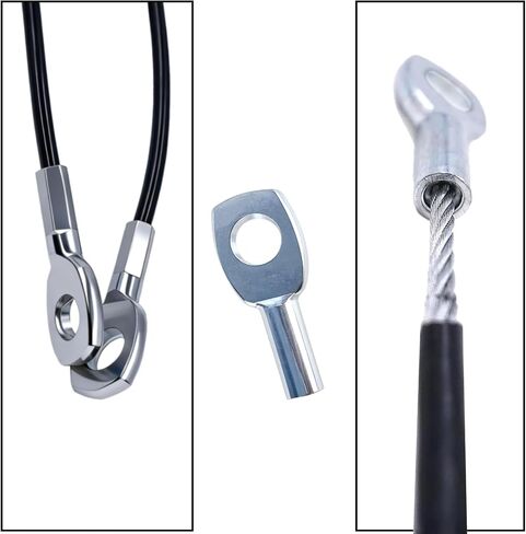 5 Pack Gym Machine Accessories Wire Rope Eyelets Replacement End Terminal 1/8'' Hole Connector Joint Lugs Stopper for 2mm Wire Rope, 5mm in Saudi Arabia