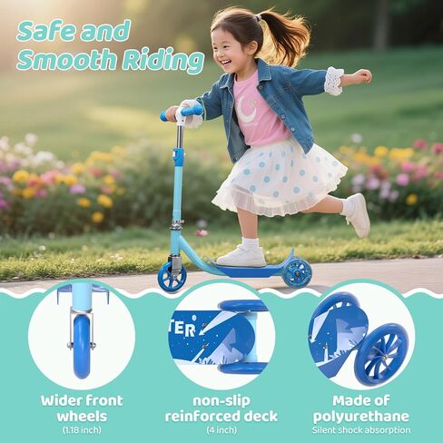 Kick Scooter, 3 Wheel Kick Scooter for Ages 3+ in Saudi Arabia