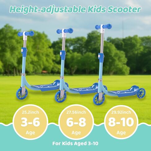 Kick Scooter, 3 Wheel Kick Scooter for Ages 3+ in Saudi Arabia