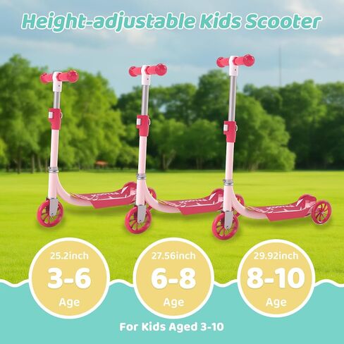 Kick Scooter, 3 Wheel Kick Scooter for Ages 3+ in Saudi Arabia