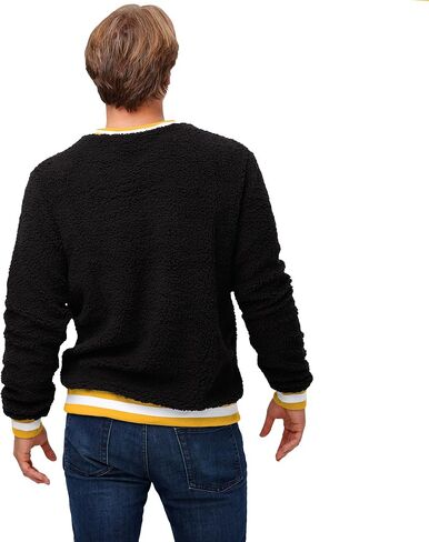 FOCO Pittsburgh Steelers NFL Mens Sherpa Crewneck Sweater - M in Saudi Arabia