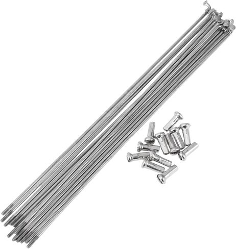 12 Set 14G Bicycle Spokes 191mm Bike Wheel Spokes 304 Stainless Steel Silver Tone in Saudi Arabia