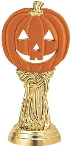 Customizable 11" Halloween Orange Pumpkin Black Star Trophy Award, Engrave Now in Saudi Arabia