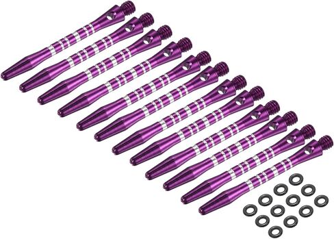 PATIKIL Aluminum Dart Shafts, Medium 2BA Dart Stems Replacement Accessories with Rubber Rings for Steel Tip in Saudi Arabia