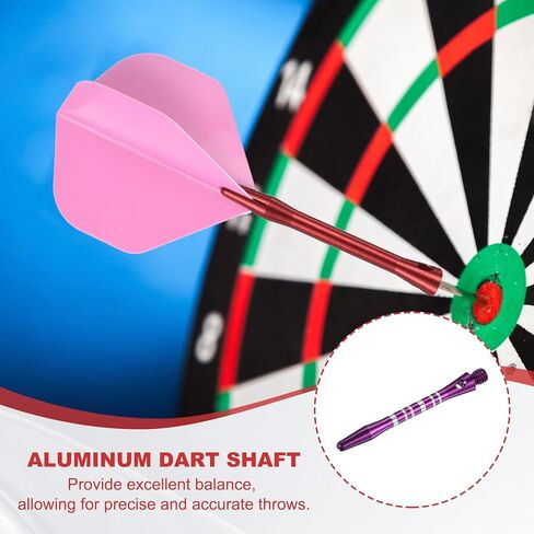 PATIKIL Aluminum Dart Shafts, Medium 2BA Dart Stems Replacement Accessories with Rubber Rings for Steel Tip in Saudi Arabia