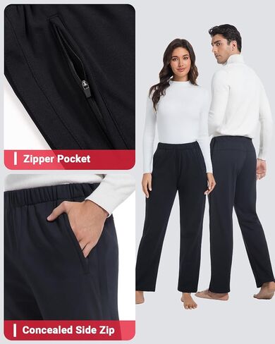 Mens Tear Away Pants Full Zipper Legs Open Bottom Sweatpants Breakaway Post Surgery Pants in Saudi Arabia