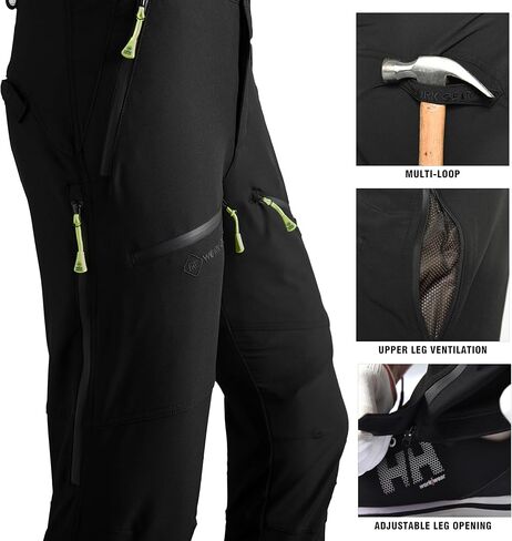 FWG Men's Hiking Pants - Durable Fishing & Work Pants, Ventilated, Multiple Pockets, Design for Outdoors in Kuwait