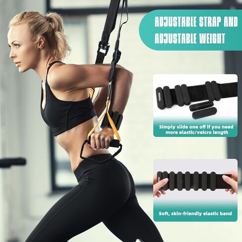 أوزان الكاحل للنساء والرجال، مجموعة أوزان معصم من السيليكون مكونة من قطعتين - أوزان للساق/أوزان للذراع قابلة للارتداء مثالية للتمرين في صالة الألعاب الرياضية المنزلية، والجري، واليوجا، والبيلاتس، والتمارين الرياضية، وتدريبات القوة in Kuwait