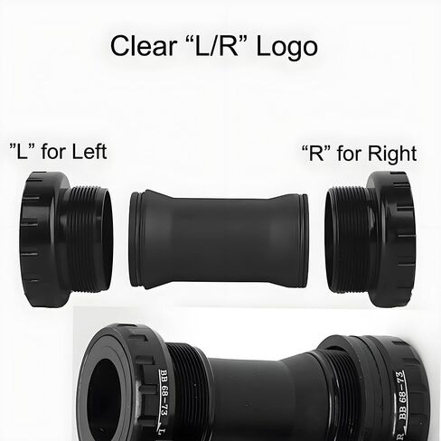 دعامة سفلية للدراجة، دعامة سفلية ملولبة 68-73 مم BSA لدراجة الطرق الجبلية، مجموعة دعامات سفلية BB in Kuwait