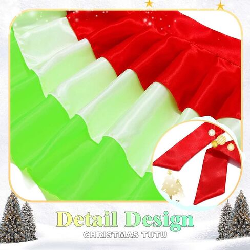 TWINKLEDE Christmas Tutu Skirt Tie-on Bustle Costume Skirt Festival Xmas Tutus for Women in Kuwait