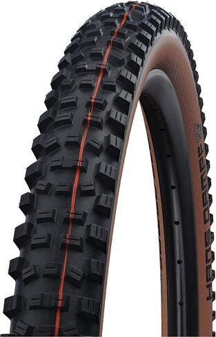 Schwalbe - Hans Dampf All Terrian وجميع إطارات الدراجة القابلة للطي بدون أنابيب MTB | 29×2.35 | خط التطور، أديكس سوفت، سوبر تريل | أسود/تان in Saudi Arabia