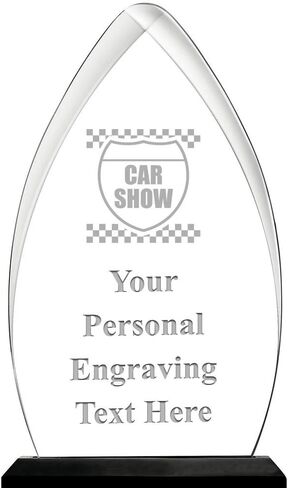 Car Show Acrylic Award, 6.75" H Personalized Car Show Award with Custom Engraving Prime in Saudi Arabia