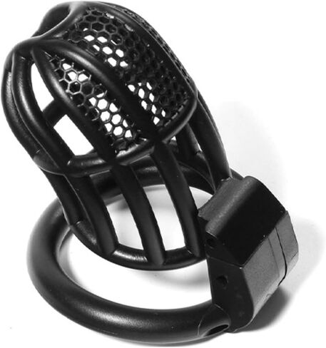 Mesh Honeycomb Breathable Cage for Men's Sports, a Must-Have Accessory for Fitness and Bodybuilding, with 4 Fixed carabiners (40mm/43mm/44mm/46mm) (Black, L) in Saudi Arabia