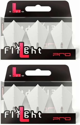 Dart Flights - L7 PRO Astra - White | 2 Sets of 3 | for Soft & Steel Tip Darts in Saudi Arabia