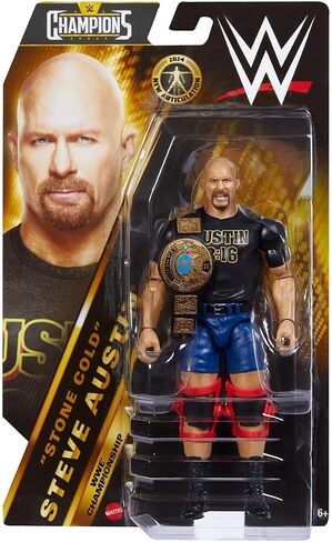 WWE Champions 2024 Wave 2 Stone Cold Steve Austin with Attitude Era Title Action Figure in Saudi Arabia