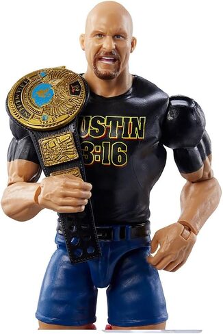 WWE Champions 2024 Wave 2 Stone Cold Steve Austin with Attitude Era Title Action Figure in Saudi Arabia