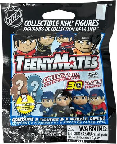 مجموعة هدايا من أكياس الهدايا المكفوفة لشخصيات الهوكي NHL من Teenymate - 4 عبوات، ألوان الفريق، مقاس واحد (سلسلة NHL 6 - مجموعة من 4 عبوات) in Saudi Arabia