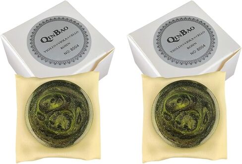 2 Pack Light Low Dust Rosin for Violin, Viola, Cello, Resin Bowed String Instrument, Violin Accessories (Gold) in Saudi Arabia
