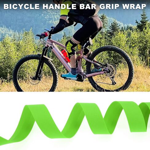 Bike Handlebar Tape Non-Slip | Bicycle Handlebar Grip Tape Green 1 Pair in Saudi Arabia