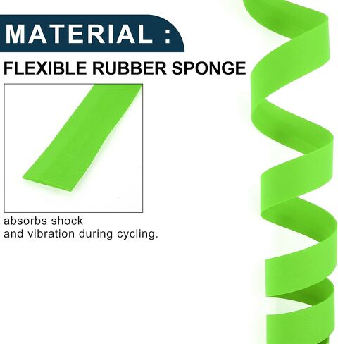 Bike Handlebar Tape Non-Slip | Bicycle Handlebar Grip Tape Green 1 Pair in Saudi Arabia
