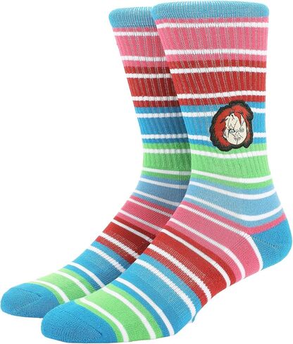 Bioworld Chucky Chucky Head Embroidery Mens Athletic Crew Socks in Saudi Arabia