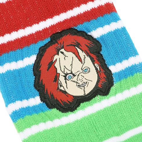 Bioworld Chucky Chucky Head Embroidery Mens Athletic Crew Socks in Saudi Arabia