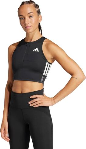 Adidas Womens Adizero Running Gel Pocket Crop Top in Saudi Arabia