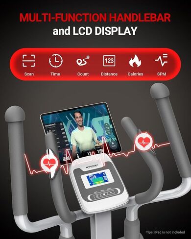 آلة هاريسون بيضاوية الشكل للمنزل بسعة 350 رطل، آلة تمرين بيضاوية مغناطيسية مع تحكم في المقاومة 16 مستوى، مدرب بيضاوي الشكل in Kuwait