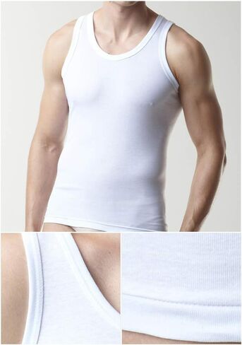 Men's Premium Basic Running Sleeveless Shirts 100% Cotton Multi Pack in Kuwait