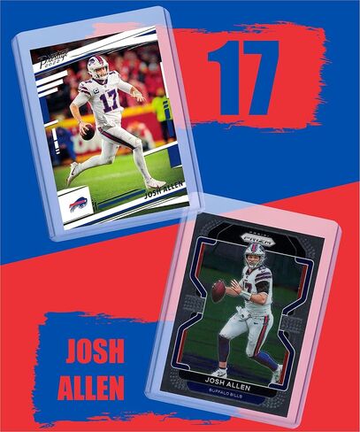 بطاقات كرة القدم Josh Allen (5) حزمة متنوعة - مجموعة هدايا بطاقات تداول Buffalo Bills in Saudi Arabia