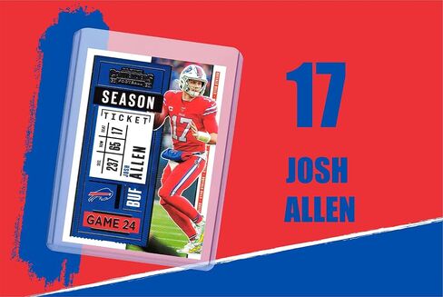 بطاقات كرة القدم Josh Allen (5) حزمة متنوعة - مجموعة هدايا بطاقات تداول Buffalo Bills in Saudi Arabia